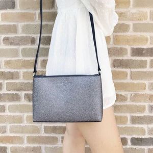 Kate Spade Glitter Bag with Matching Card Holder